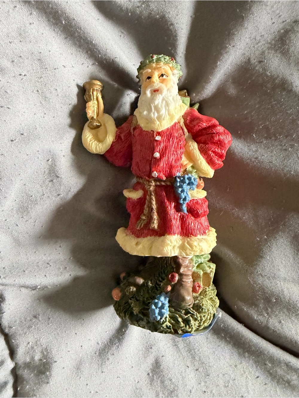 Classic Red and Cream Santa Figurine Holiday Ornament
